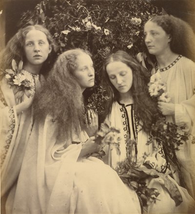 De Rozenknop Tuin van Meisjes door Julia Margaret Cameron